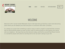 Tablet Screenshot of mtcarmel-umc.org